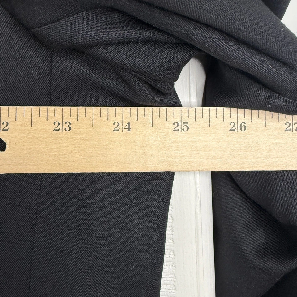 Andrew Fezza Esmoquin Para Hombres 48L Traje Negro 2 Botones Satén Muesca Lana Super 100s Foto 3 de 4