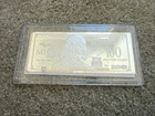 2018 $100 Silver Bill - Michigan - .999 Fine  Silver - Mint condition with COA