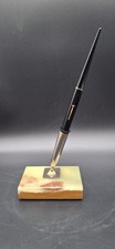 Vintage Eversharp 14k Nib Desktop Fountain Pen with Agate Stand Made In USA