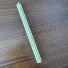 Vintage Post 1318C Wooden Engineer 12" Triangular Scale Ruler Japan Made