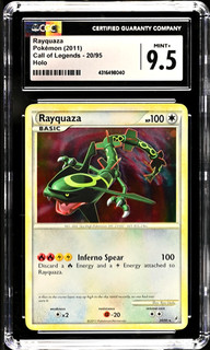 2011 Pokémon Rayquaza Holo Call of Legends #20/95 CGC 9.5