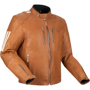 Segura Orion Leather Motorcycle Motorbike Jacket - Camel / White