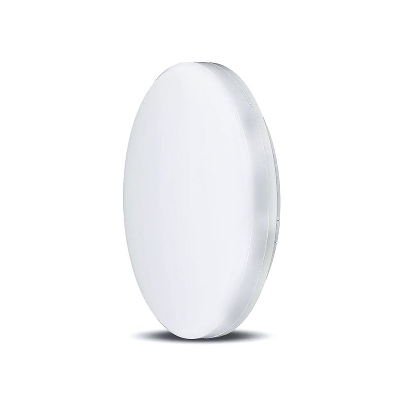 Plafoniera Led Rotonda 25W 100LM/W Freddo 6400K IP44 Diametro 300mm Carcassa Bia