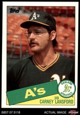 1985 Topps #422 Carney Lansford Athletics 7 - NM