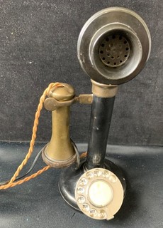 Vintage Candlestick Telephone Rotary Dial Antique Collectable Z#1004