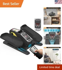 Compact & Quiet Under Desk Elliptical | LCD Monitor & Adjustable Speed for Home