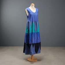 Olga de Luise Abito in Lino Taglia M/L Second Hand Italia Originale