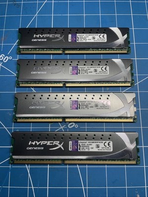 Kingston HyperX 8GB (2x4GB) DDR3 1600MTs KHX1600C9D3P1k2/8G RAM (2 STICKS EACH)