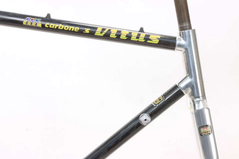 Cuadro Vitus Carbone 3 carbono/aluminio llanta 53 cm Francia años 80 ¡NUEVO CON ETIQUETAS! NOS Foto 3 de 4