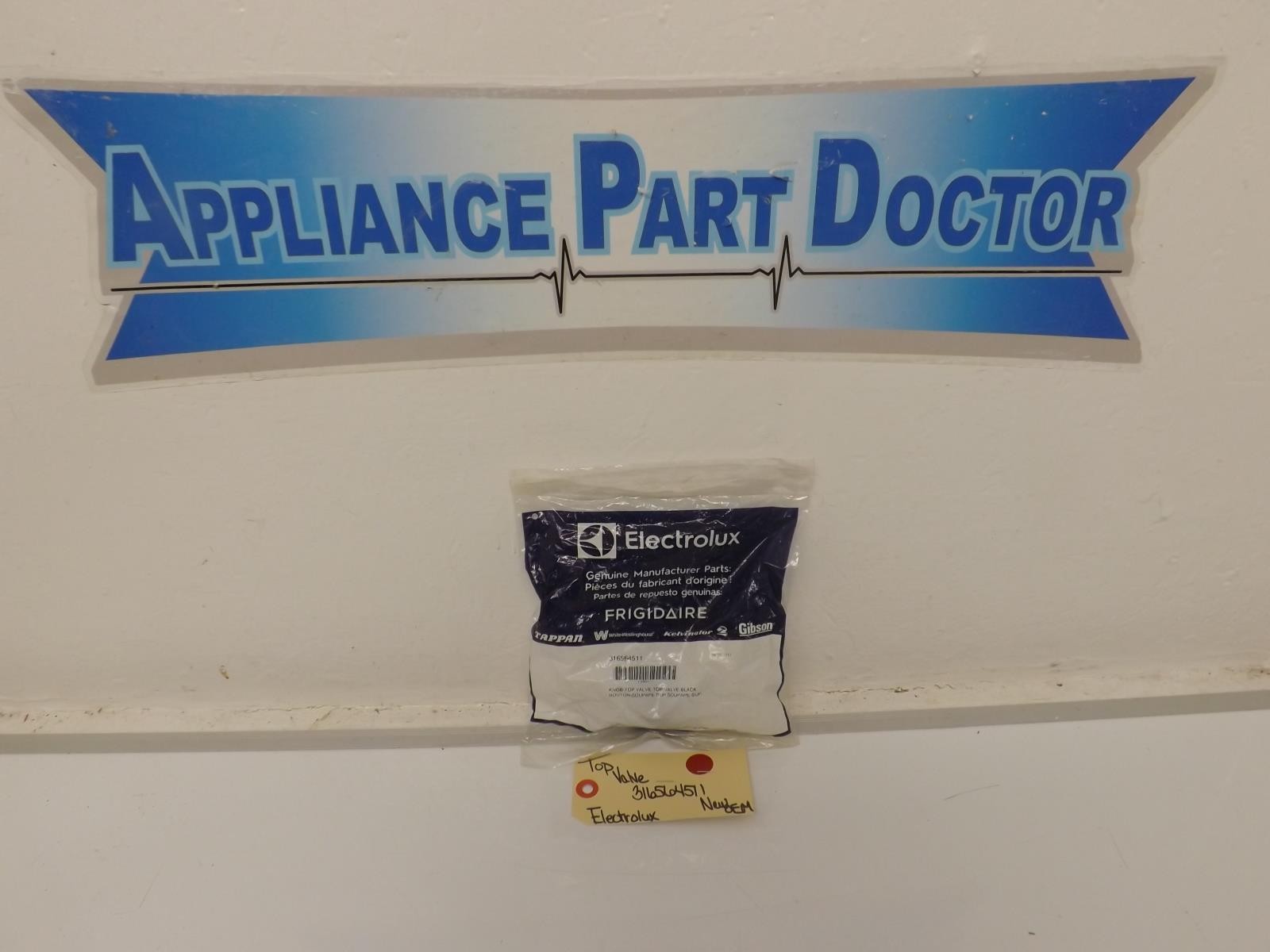 Electrolux Range 316564511 Top Valve Knob NEW OEM
