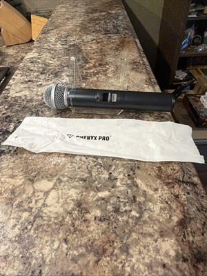 Phenyx Pro Professional Wireless Microphone UHF Dynamic Mic Cordless PWH-7 N3W!