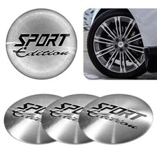 Wheel Center Caps Stickers, Center Caps for Rims Waterproof  Rustproof Sliver