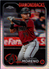 2024 Topps Chrome Refractors #21 Gabriel Moreno Arizona Diamondbacks