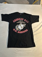 Vintage 1995 Fruit Of The Loom Made In USA Marines Shirt Single Stitch