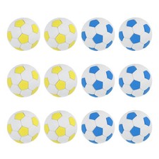 3D Sports Balls Erasers, 12 Pcs Small Fun Football Pencil Erasers, Yellow/Blue