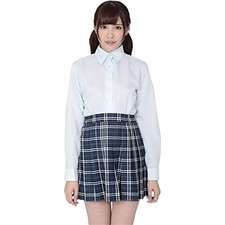 AT Collection Seriously Enhanced Long Sleeve Shirt Blue Uniform Size M Women's