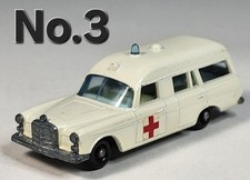 VINTAGE LESNEY MATCHBOX SERIES NO.3 WHITE MERCEDES BENZ BINZ LOOSE CAR NO BOX