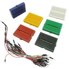1 Set 6PCS 170 Tie Points Mini Breadboard Kit SYB170 With 65PCS Jumper Cable