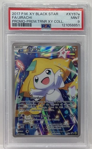 2017 Pokemon XY Black Star Promo Fa/Jirachi #XY67a PSA 9 MINT GRADED