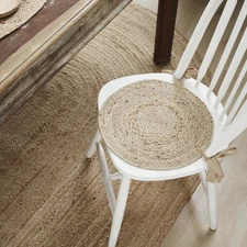 Natural Jute Chair Pad 15 inch Diameter VHC Brands