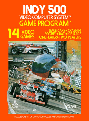 Atari 2600 - Indy 500 inkl. 2 Driving Cont. mit OVP / Big Box