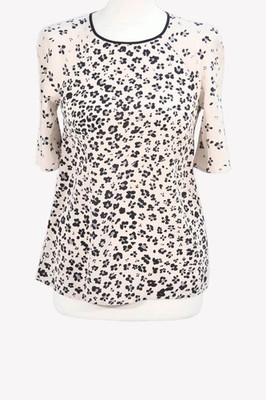 L. K. Bennett Damen Oberteil Gr. 32 (UK 6) Mehrfarbig Bluse Blouse Top 3/4 Ärmel