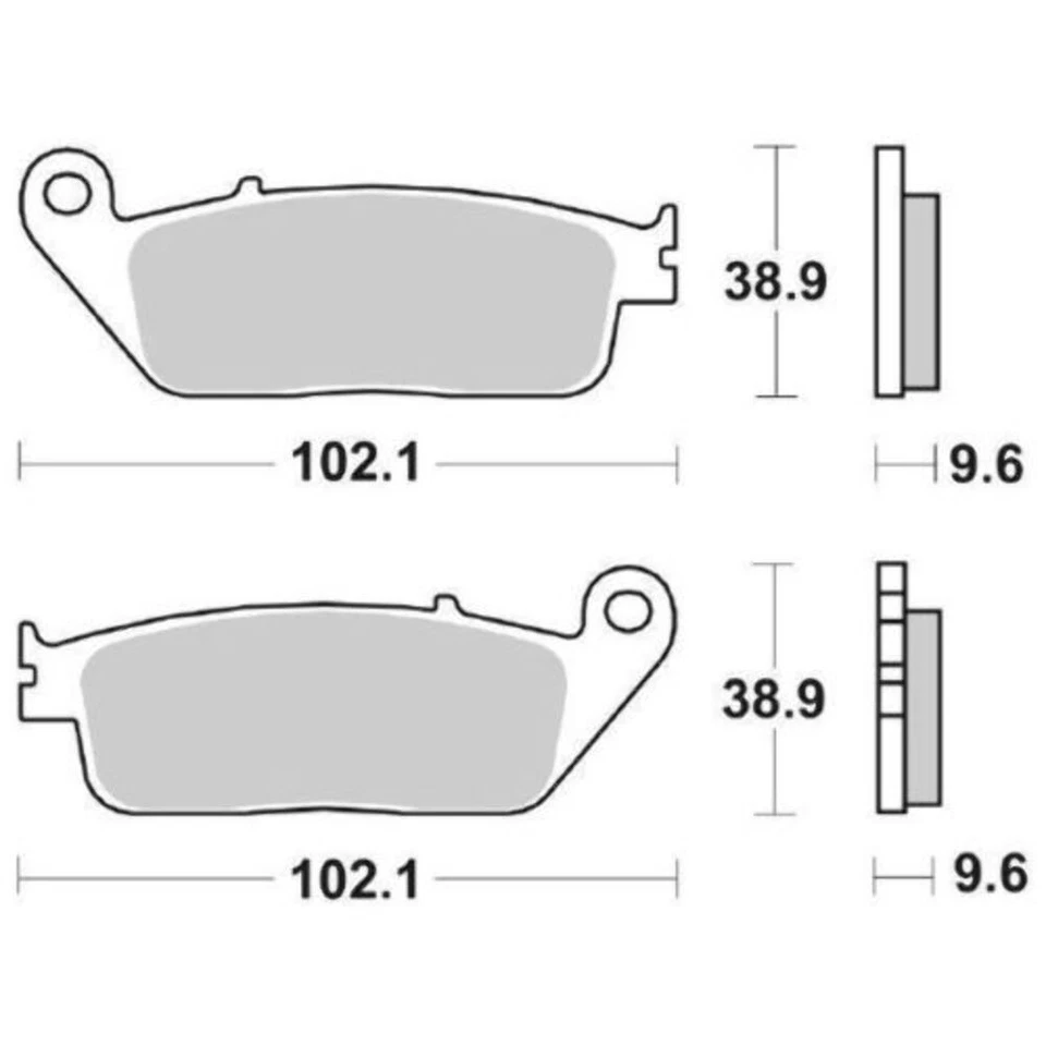 6566300 - Série Plaquettes de Frein Avant SBS 630 HF (Organique) Kymco People - Photo 1/1