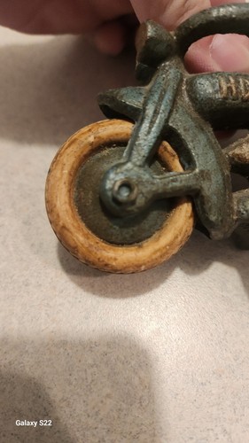 ¡Juguete de motocicleta Harley Davidson de hierro fundido vintage para 2 pasajeros! - Imagen 14 de 15