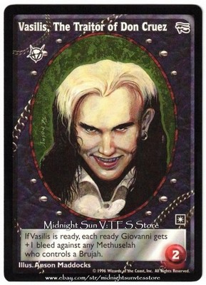 Vasilis, The Traitor of Don Cruez Brujah Ancient Hearts V:TES VTES Vampire CCG