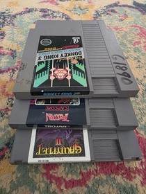 NES Donkey Kong 3 - 5 Screw, Trojan  - 5Screw, Gauntlet 2 - 3Screw