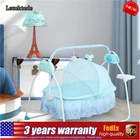Electric Baby Crib Cradle Auto-Swing Infant Music Basket Sleeping Bed Remote