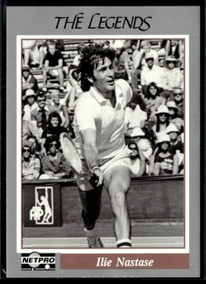 Ilie Nastase RC: 1991 NetPro The Legends Tennis Rookie Card #28