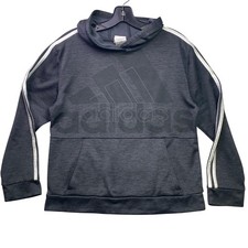 Adidas Hoodie Boys Large Logo Spell Out Pull Over Athleisure Sweatshirt Athletic