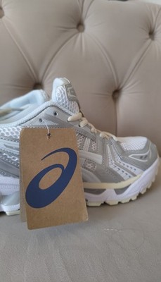 ASICS GEL-Kayano 14 Herren Sneaker Weiß/Grau Mesh atmungsaktiv EU 43,5