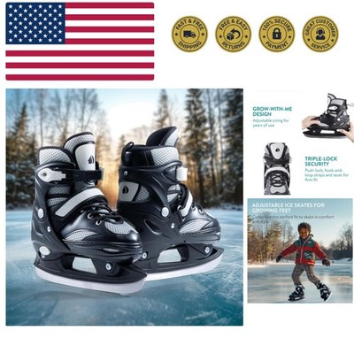 Adjustable Ice Skates for Kids - Comfortable & Robust Ice Skate Shoes for Boy...