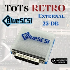 ToTsRETRO BlueSCSI v2 External 25-pin DB SCSI Drive Emulator w/Wi-Fi For Mac, PC