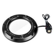 NICECNC Black LED Derby Cover Clutch Cover with Light Compatible with Harley ...