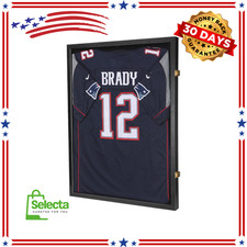 Jersey Display Case Frame Shadow Box-98% UV Protection Acrylic & Anti-Theft Lock