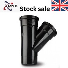 110mm Black Soil Pipe Pushfit UPVC Bends & Tee Free Delivery.