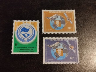 C0830 Elfenbeinküste 1981 Mi 671 678 / 679 | Yv 559 571 / 572 MNH