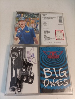 LOT 4x AEROSMITH - Big ones Pump Little south of sanity MUSICASSETTE MC