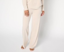 Barefoot Dreams Petite CozyChic Ultra Lite Wide Leg Pant Stone XS New