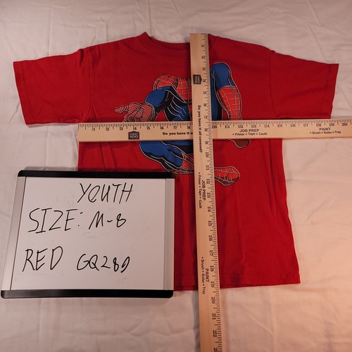 Marvel Spiderman Graphic Crew Neck Short Sleeve T-Shirt Youth Boys Size M Red - Picture 6 of 9