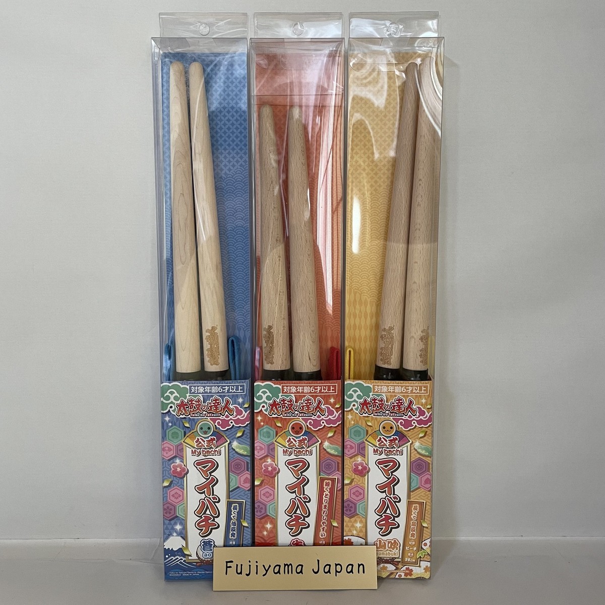 KᑌᗰIKOちゃん専用 Taiko no Tatsujin Namco Official Maibachi My Bachi Red Blue Yellow