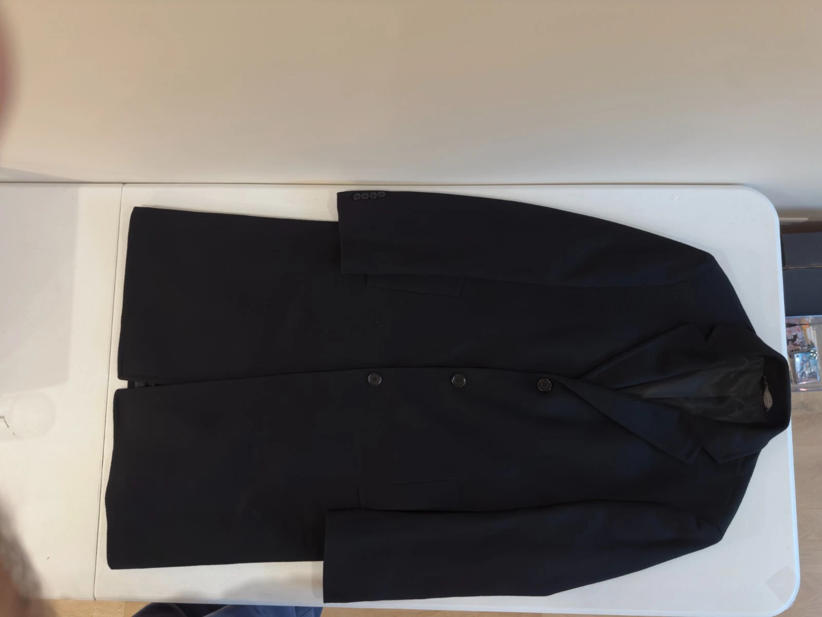 Cardinal of Canada Mens Black Wool Cashmere Overcoat 40R Worn Once Top Coat - product detail image 17