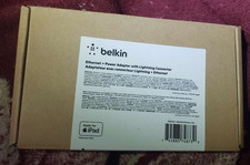 NEW Belkin Ethernet  Power Adapter with Lightning Connector