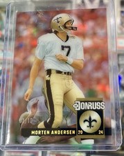 MORTEN ANDERSEN 2024 Clearly Donruss Football Saints Red Acetate Retro SP /10