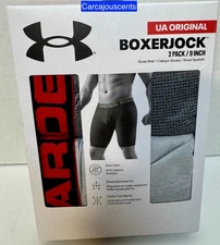 Under Armour Original Boxerjock 2 pack size 3XL Gray 9 inch