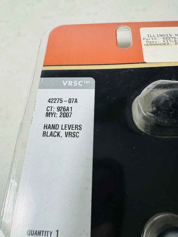 NUEVO OEM Harley Davidson Kit de palanca de mano negra, VRSC, 42275-07A Foto 3 de 3