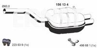 EndschalldäMpfer NachschalldäMpfer Ernst 156134 FüR Octavia Skoda 1Z3 1Z5 2 TDI